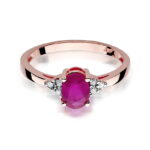 Inel Aur 14k cu Rubin 1.0 ct - Imagine 9