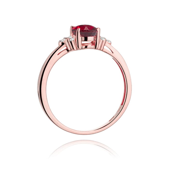 Inel Aur 14k cu Rubin 1.0 ct - Imagine 10
