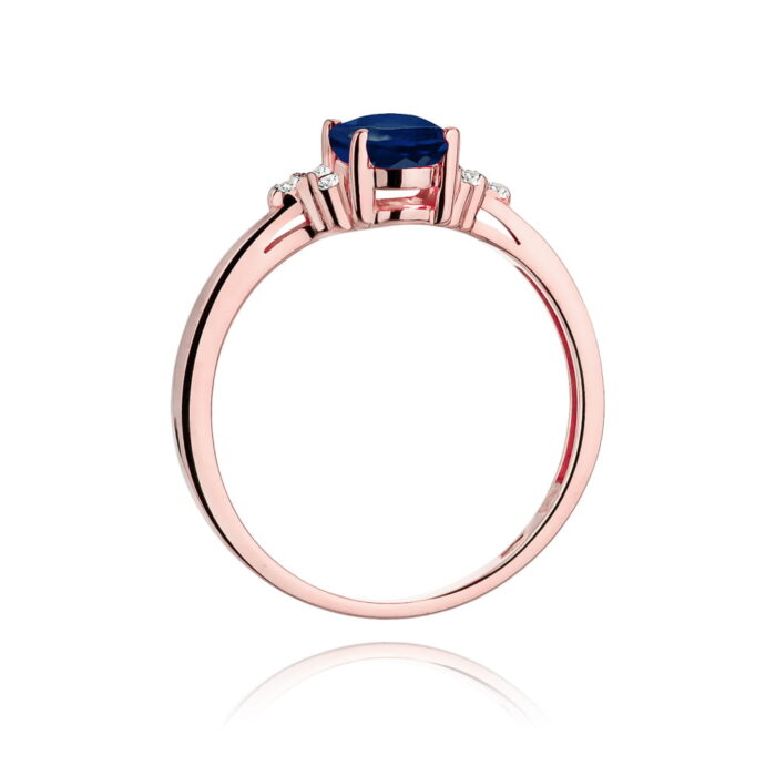 Inel Aur 14k cu Safir 0.90 ct - Imagine 7