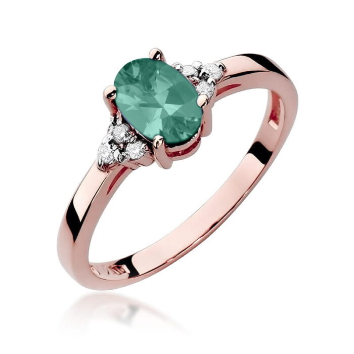 Inel Aur 14K cu Smarald 0.80 ct - Imagine 8