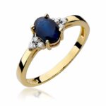 Inel Aur 14k cu Safir 0.90 ct