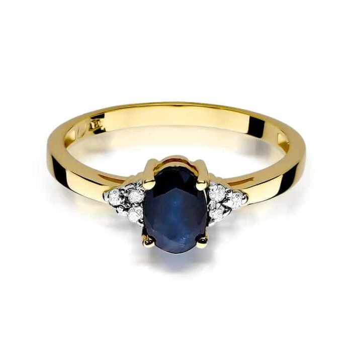Inel Aur 14k cu Safir 0.90 ct - Imagine 2