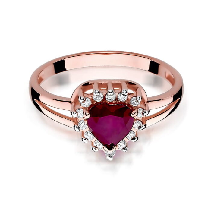 Inel Aur 14k cu Rubin 1.10 ct - Imagine 9