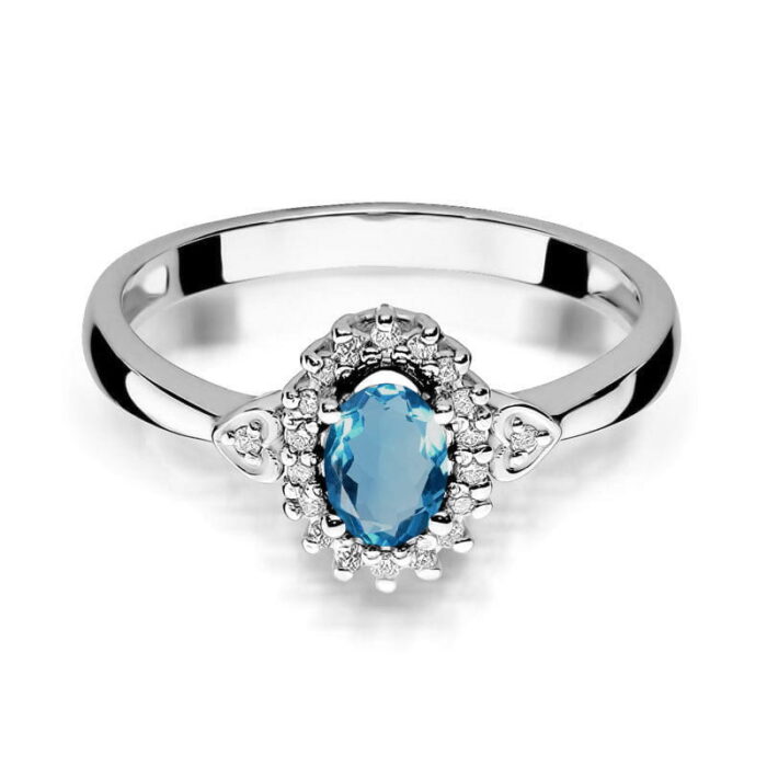 Inel Aur 14K W312 Topaz London Blue 0.50ct - Imagine 10