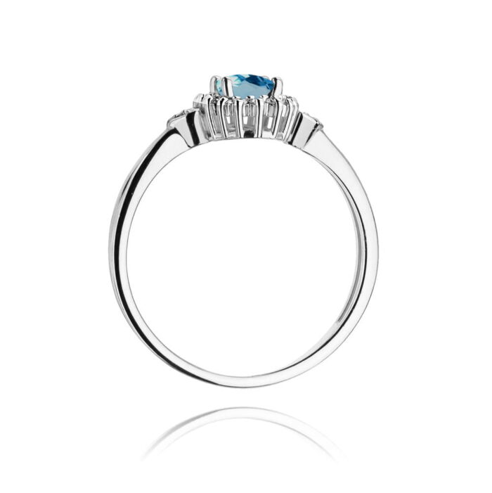 Inel Aur 14K W312 Topaz London Blue 0.50ct - Imagine 11