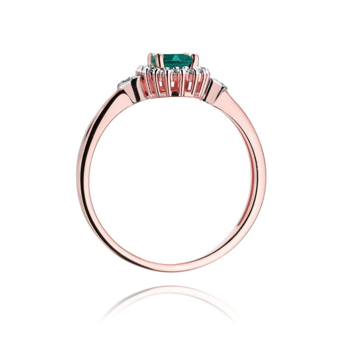 Inel Aur 14K cu Smarald 0.40 ct - Imagine 10