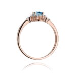 Inel Aur 14K W312 Topaz London Blue 0.50ct - Imagine 7