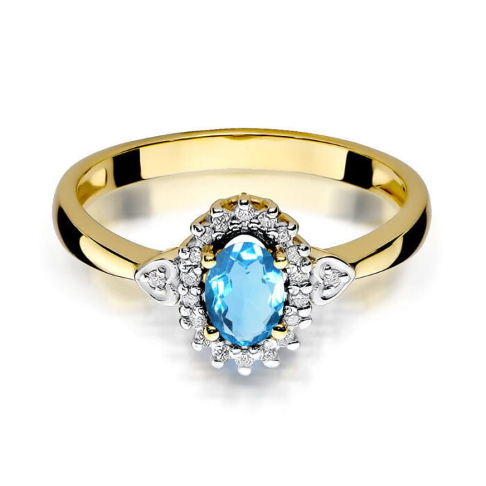 Inel Aur 14K W312 Topaz 0.50ct - Imagine 2