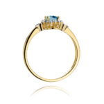 Inel Aur 14K W312 Topaz London Blue 0.50ct - Imagine 3