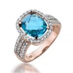 Inel Aur 14k cu Topaz 3.00 ct - Imagine 8