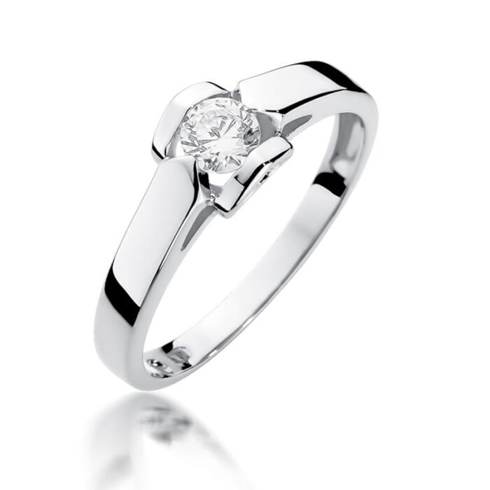 Inel Aur 14k cu Diamant 0.30 ct - Imagine 9