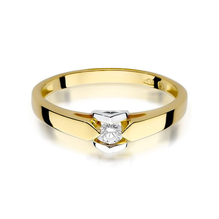 Inel Aur 14K W320 Diamant 0.04ct - Imagine 2