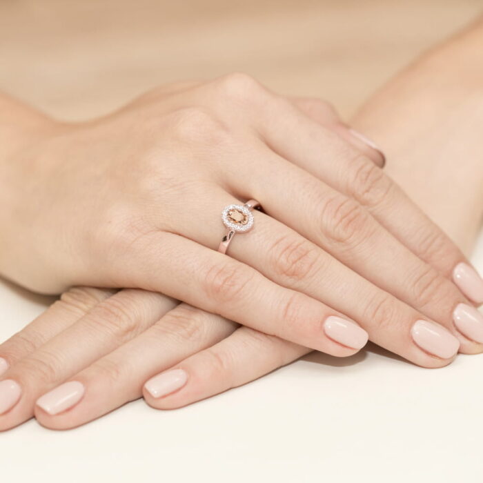 Inel Aur 14K W330 Morganit 0.40ct - Imagine 8