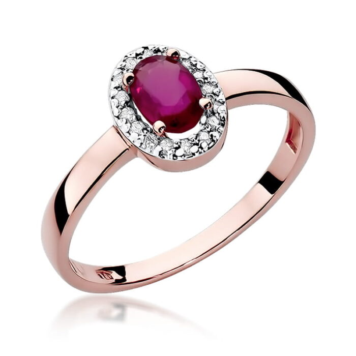 Inel Aur 14k cu Rubin 0.60 ct - Imagine 8