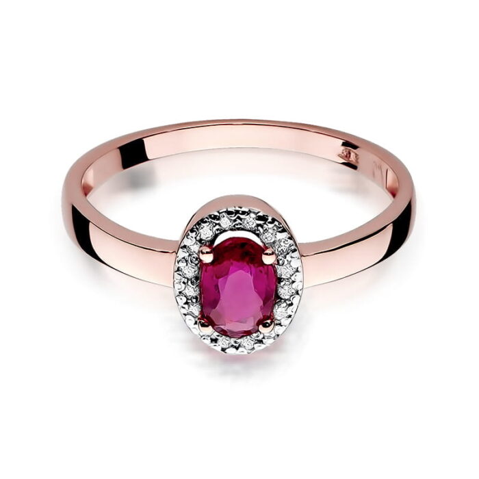 Inel Aur 14k cu Rubin 0.60 ct - Imagine 9