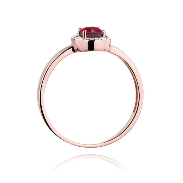 Inel Aur 14k cu Rubin 0.60 ct - Imagine 10