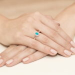 Inel Aur 14K cu Smarald 0.40 ct - Imagine 10