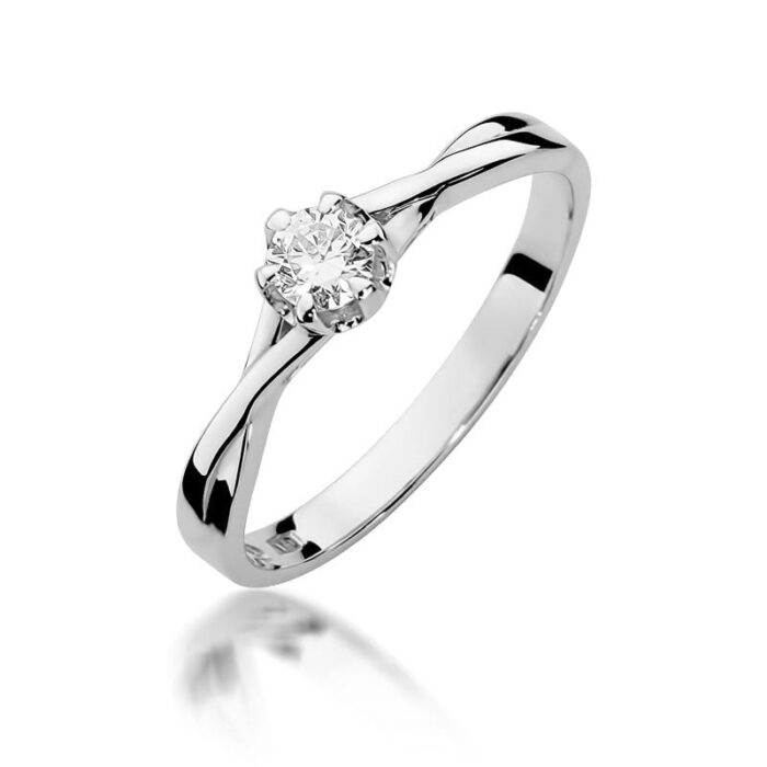 Inel Aur 14K W340B Diamant 0.20ct - Imagine 9