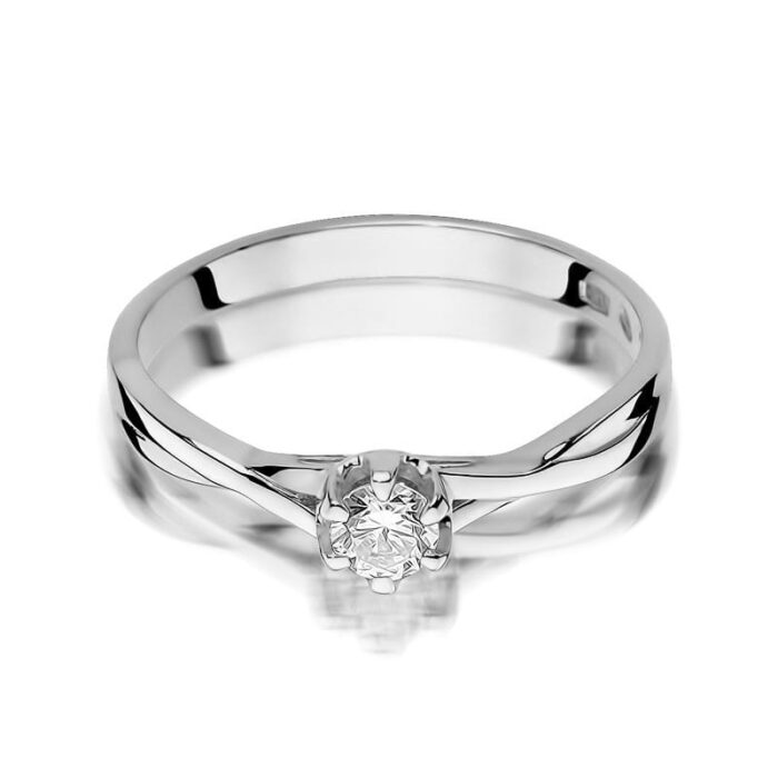 Inel Aur 14K W340B Diamant 0.20ct - Imagine 10