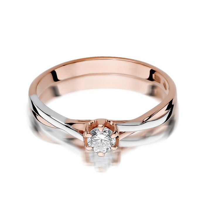 Inel Aur 14K W340B Diamant 0.20ct - Imagine 6
