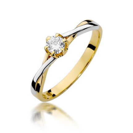 Inel Aur 14K W340B Diamant 0.20ct