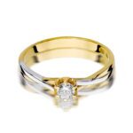 Inel Aur 14K W340B Diamant 0.20ct - Imagine 2