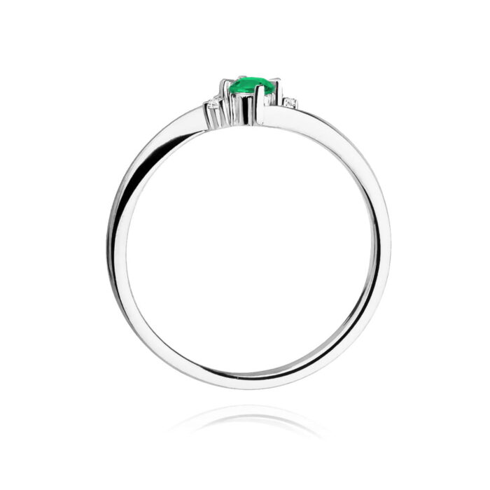 Inel Aur 14K W346 Smarald 0.15ct - Imagine 11