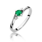 Inel Aur 14K W346B Smarald 0.30ct - Imagine 9