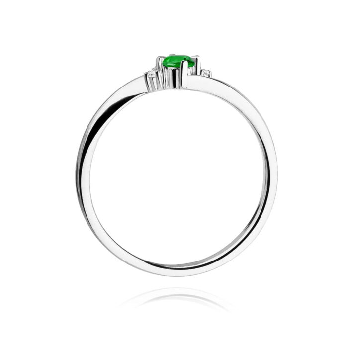 Inel Aur 14K W346B Smarald 0.30ct - Imagine 11