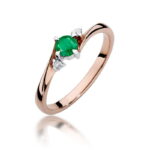 Inel Aur 14K W346B Smarald 0.30ct - Imagine 5