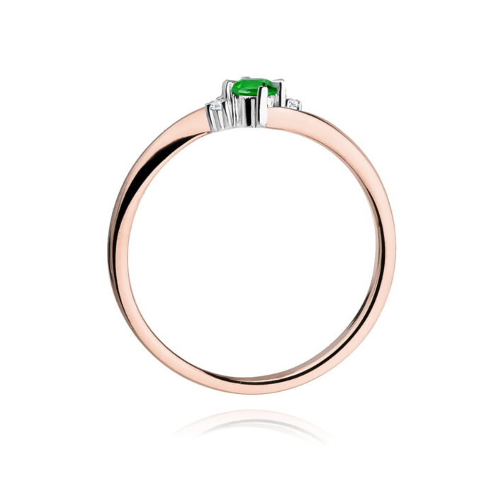 Inel Aur 14K W346B Smarald 0.30ct - Imagine 7