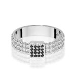 Inel Aur 14K W353 Diamante Negre 0.08ct - Imagine 10