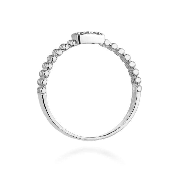 Inel Aur 14K W353 Diamante Negre 0.08ct - Imagine 11