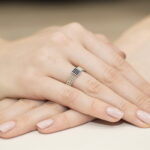 Inel Aur 14K W353 Diamante Negre 0.08ct - Imagine 12