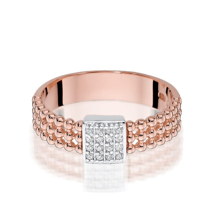 Inel Aur 14k cu Diamant 0.08 ct - Imagine 9