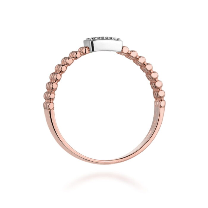 Inel Aur 14k cu Diamant 0.08 ct - Imagine 10