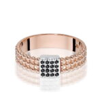 Inel Aur 14K W353 Diamante Negre 0.08ct - Imagine 6