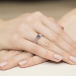 Inel Aur 14K W353 Diamante Negre 0.08ct - Imagine 8