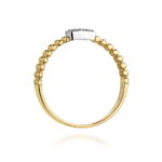Inel Aur 14K W353 Diamante Negre 0.08ct - Imagine 3