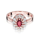 Inel Aur 14k cu Rubin 0.60 ct - Imagine 9