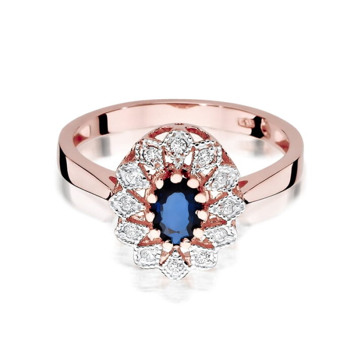 Inel Aur 14k cu Safir 0.70 ct - Imagine 9