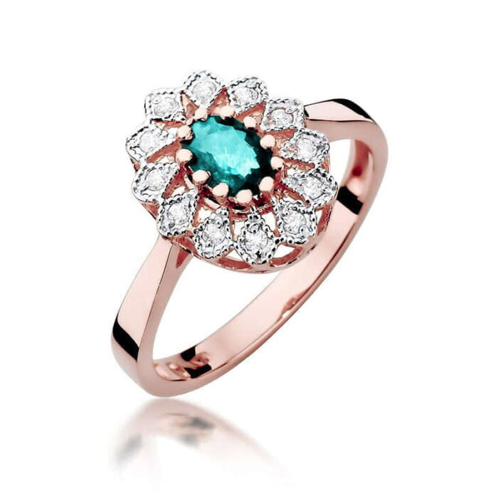 Inel Aur 14K cu Smarald 0.40 ct - Imagine 8