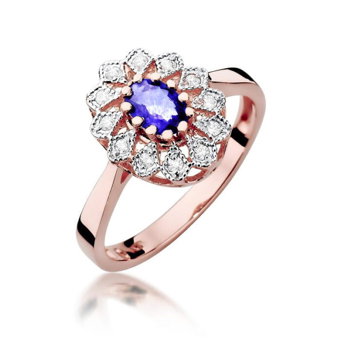 Inel Aur 14K cu Tanzanit 0.40 ct - Imagine 8