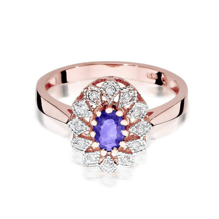 Inel Aur 14K cu Tanzanit 0.40 ct - Imagine 9