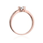 Inel Aur 14k cu Diamant 0.08 ct - Imagine 10