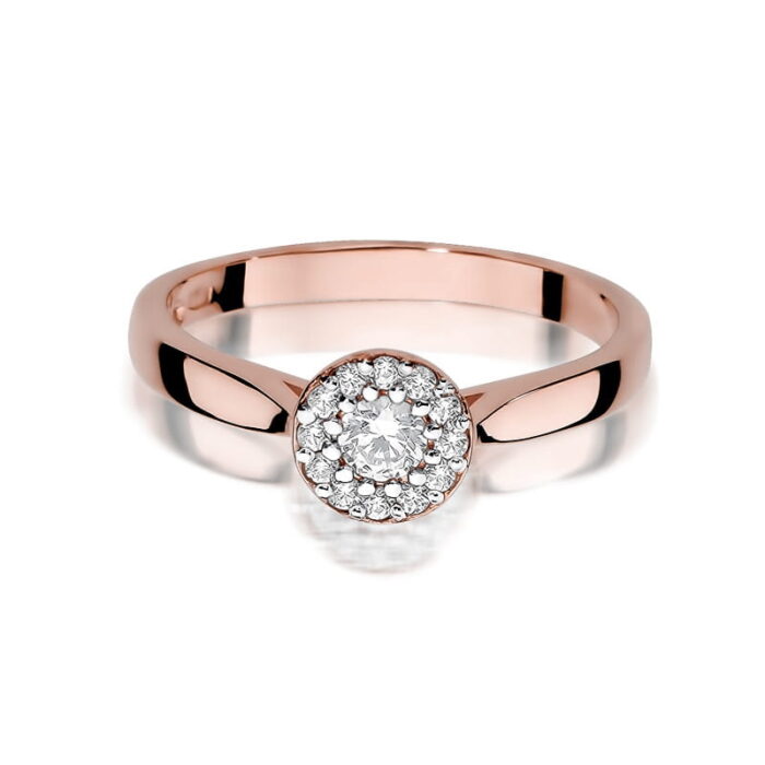 Inel Aur 14K cu Diamant 0.22 ct - Imagine 9