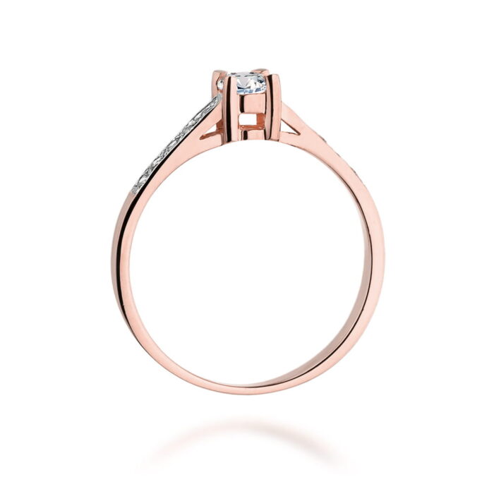 Inel Aur 14K cu Diamant 0.19 ct - Imagine 10