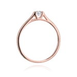 Inel Aur 14k cu Diamant 0.15 ct - Imagine 10