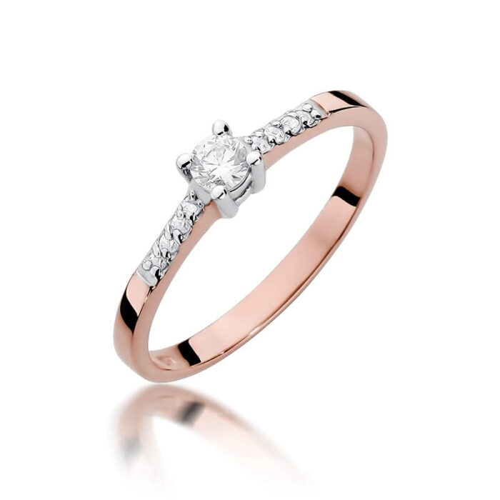 Inel Aur 14K cu Diamant 0.22 ct - Imagine 8