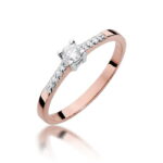 Inel Aur 14K cu Diamant 0.22 ct - Imagine 9